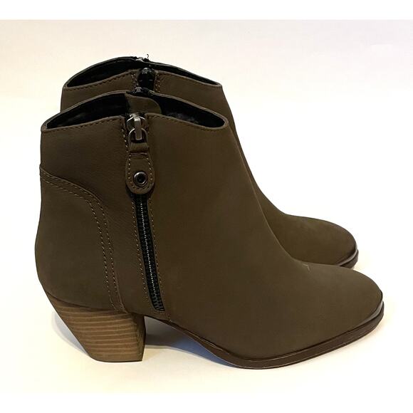 Diba Pointed Western Metal Toe Zipper Bootie Boots Green Size 7.5 NEW - Picture 3 of 10